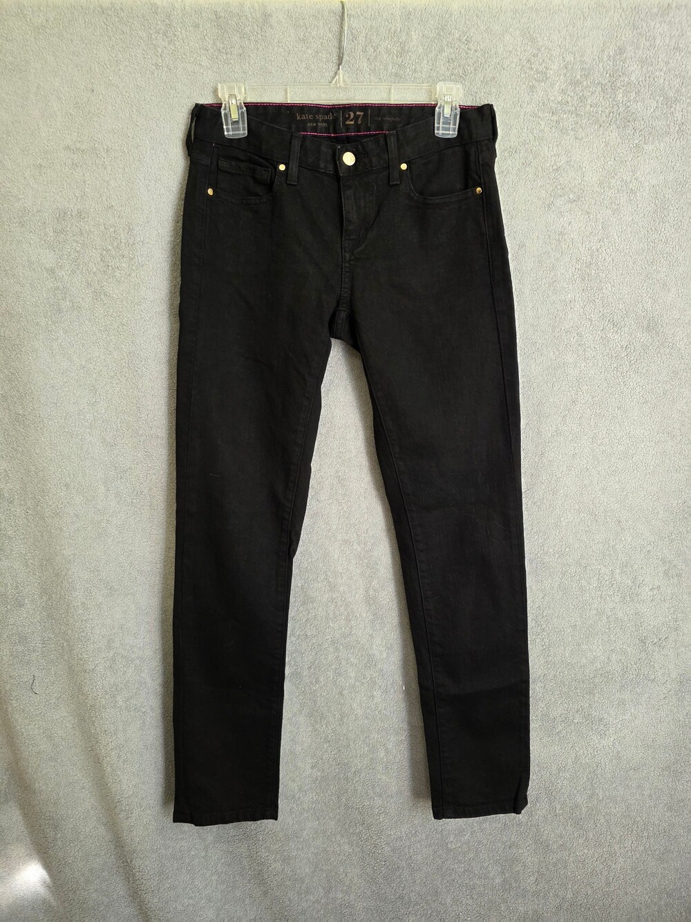 Kate Spade Broome Street Black Denim Jeans Size 27 Women's Skinny Fit N528